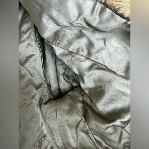 Creeds Vintage 70s Sheared Beaver Mink Cur Jacket Crop Short Soft Cape Wrap Coat - Picture 10 of 16